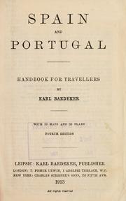 Cover of: Spain and Portugal: handbook for travellers