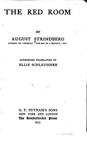 Cover of: The red room by August Strindberg