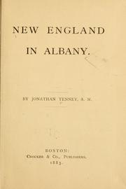 Cover of: New England in Albany.