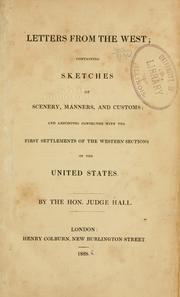 Cover of: Letters from the West by Hall, James