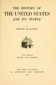 Cover of: The history of the United States and its people by Edward Eggleston, Edward Eggleston