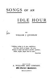 Cover of: Songs of an idle hour