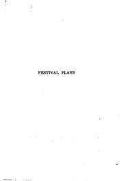 Cover of: Festival plays by Marguerite Merington
