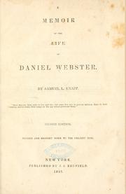 Cover of: A memoir of the life of Daniel Webster.