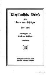 Cover of: Mexikanische Briefe by Kurd von Schlözer