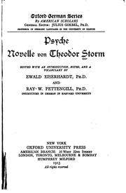 Cover of: Psyche: novelle