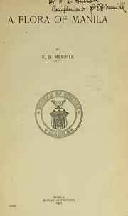 Cover of: A flora of Manila by Elmer Drew Merrill