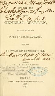 Cover of: Stories about General Warren by Rebecca Warren Brown