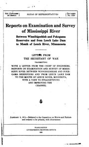 Cover of: Mississippi River: between Winnibigoshish and Pokegama reservoirs and from Leech Lake dam to mouth of Leech River, Minn.