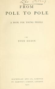 Cover of: From pole to pole by Sven Hedin
