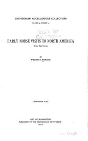 Cover of: Early Norse visits to North America by William Henry Babcock