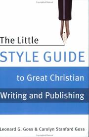 Cover of: The little style guide to great Christian writing and publishing