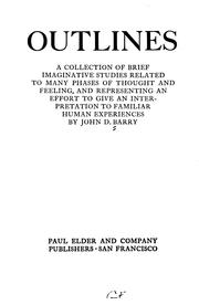 Cover of: Outlines by Barry, John D.