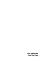 Cover of: Svartskogen.