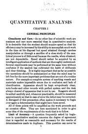 Cover of: Quantitative analysis. by Edward Garfield Mahin