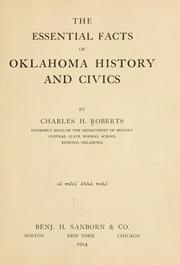Cover of: The essential facts of Oklahoma history and civics by Charles Henry Roberts
