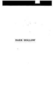 Cover of: Dark hollow by Anna Katharine Green
