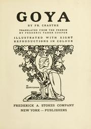 Cover of: Goya by Fr Crastre