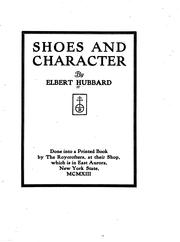Cover of: Shoes and character