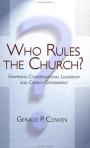 Cover of: Who rules the church? | Gerald Cowen