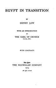 Cover of: Egypt in transition by Low, Sidney Sir, Low, Sidney Sir