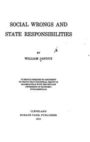 Cover of: Social wrongs and state responsibilities