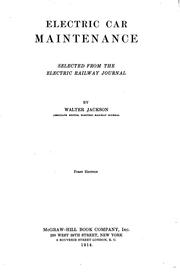 Cover of: Electric car maintenance | Jackson, Walter