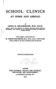 School clinics at home and abroad by Lewis Davie Cruickshank
