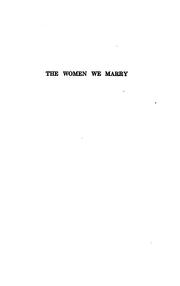 Cover of: women we marry