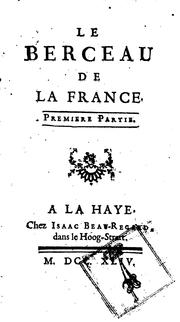 Cover of: Le berceau de la France ...