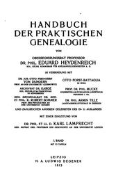 Handbuch der Praktischen Genealogie by Eduard Karl Heinrich Heydenreich