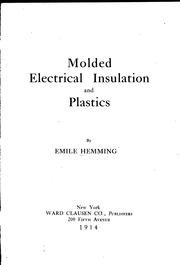 Cover of: Molded electrical insulation and plastics