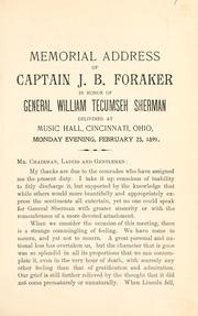 Cover of: Speeches of J. B. Foraker, 1869-1917. by Joseph Benson Foraker