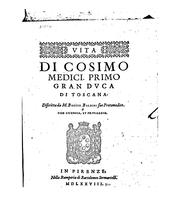Cover of: Vita di Cosimo Medici: primo gran dvca di Toscana.