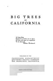 Cover of: Big trees of California by Southern Pacific Company.