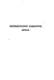Cover of: Representative narratives