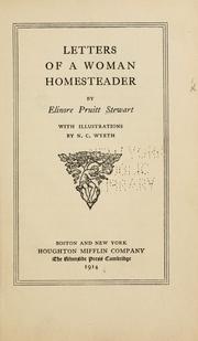 Cover of: Letters of a woman homesteader