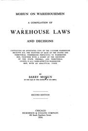 Cover of: Mohun on warehousemen | Barry Mohun