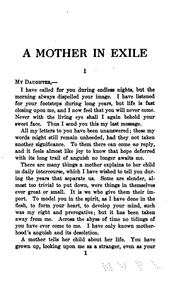 Cover of: A mother in exile.
