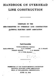 Cover of: Handbook on overhead line construction