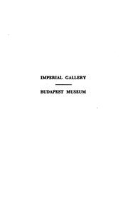 Cover of: Vienna, Budapest: critical notes on the Imperial Gallery and Budapest Museum