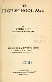 Cover of: The high-school age by King, Irving