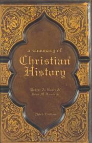Cover of: A Summary of Christian History by Robert Andrew Baker, John M. Landers