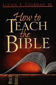 Cover of: How to teach the Bible