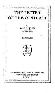 Cover of: The letter of the contract