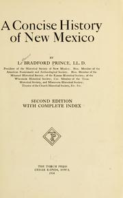 Cover of: A concise history of New Mexico by L. Bradford Prince