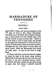 Cover of: Marmaduke of Tennessee