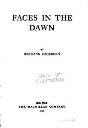 Cover of: Faces in the dawn by Hermann Hagedorn