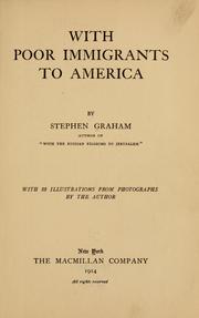Cover of: With poor immigrants to America by Stephen Graham