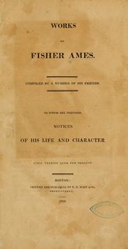 Cover of: Works of Fisher Ames.